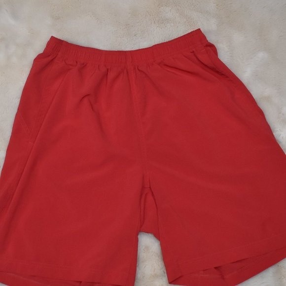 Men's Reebok Cross Fit Training Shorts Small Red Lightweight Athletic Activewear - Picture 2 of 9